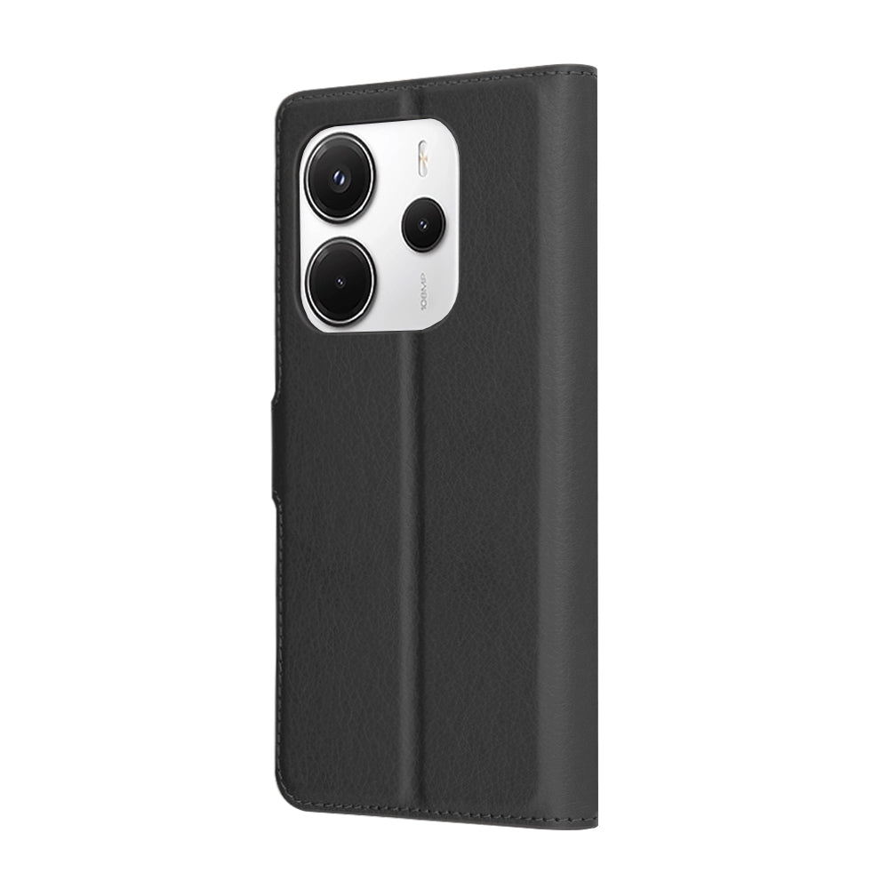 Case for Xiaomi Redmi Note 14 4G (Regional), Techsuit, Leather Folio, Black