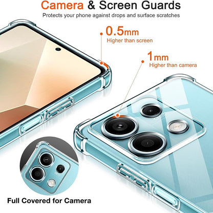 Case for Xiaomi Redmi Note 14S, Techsuit, Shockproof Clear, Transparent