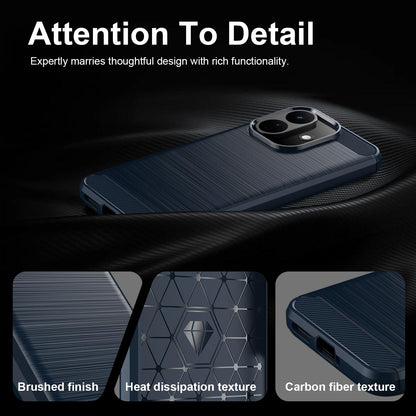 Case for Xiaomi Redmi Note 17 Pro, Techsuit, Carbon, Blue