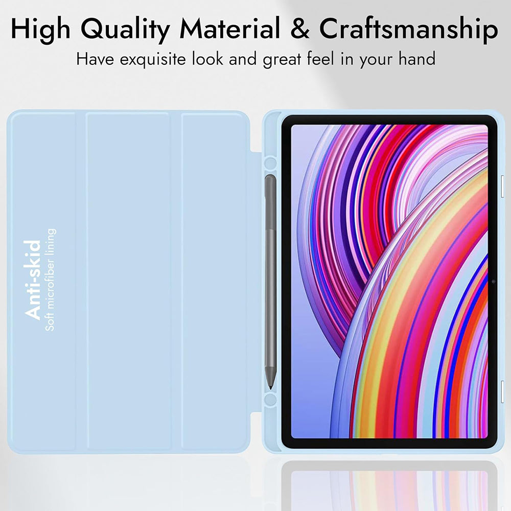 Case for Xiaomi Redmi Pad Pro / Pad / Pad Pro 5G, Techsuit, Flex Trifold, Gray