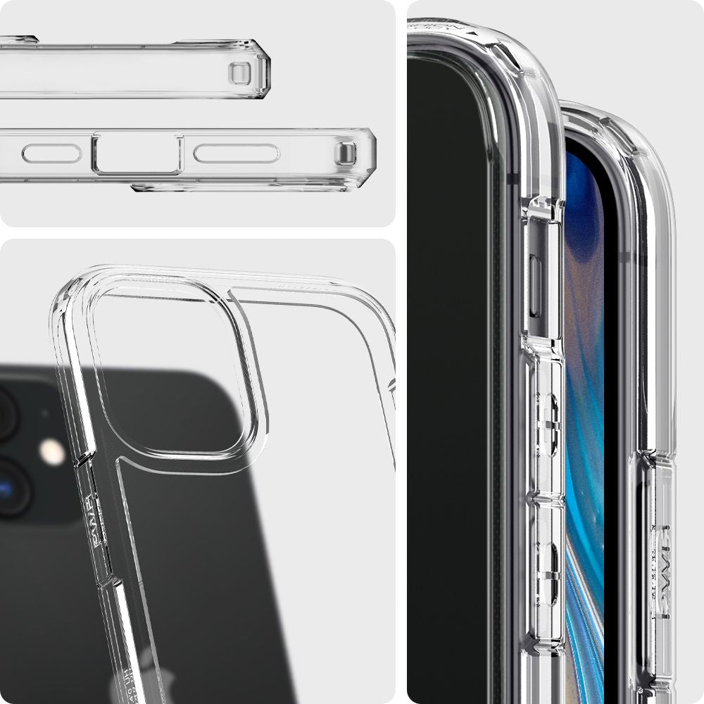 Case for Apple iPhone 12 / 12 Pro, Spigen, Ultra Hybrid, Transparent ACS01702