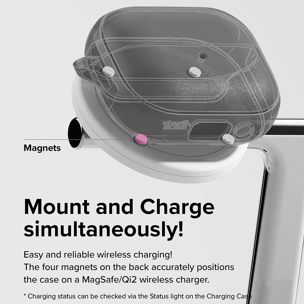 Ringke Onyx Magnetic Case for Samsung Galaxy Buds3 FE / Buds3 Pro / Buds3, Gray