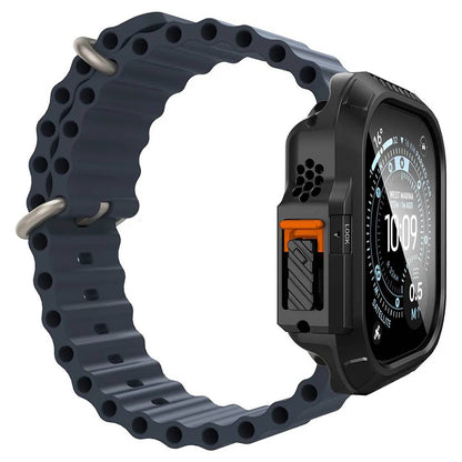 Spigen Lock Fit Case with Screen Protector for Apple Watch Ultra Series, Black ACS12054