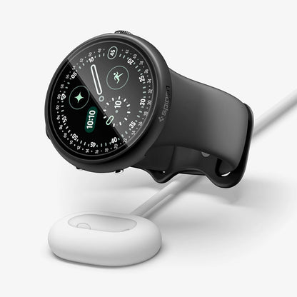 Spigen Thin Fit 360 Case for Google Pixel Watch 41mm Series, Black ACS11750