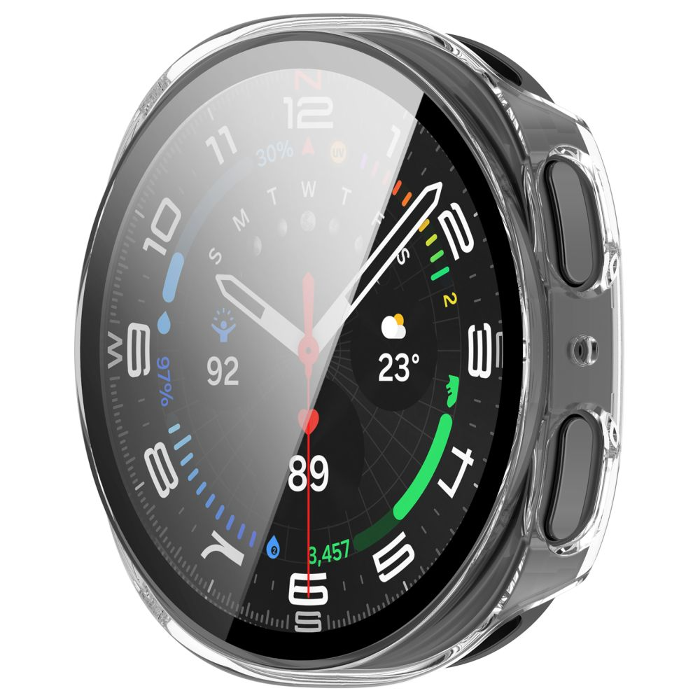 Tech-Protect Defense Case for Samsung Galaxy Watch 9 / Watch8 44mm, Set of 2 pieces, Black / Transparent