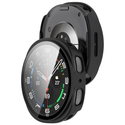 Tech-Protect Defense Case for Samsung Galaxy Watch 9 / Watch8 44mm, Set of 2 pieces, Black / Transparent