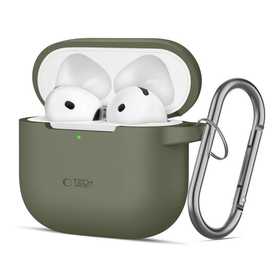 Tech-Protect Silicone Hook Case for Apple AirPods 4, Green