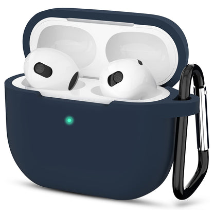 Techsuit Silicone Case for Apple AirPods 3, Navy Blue