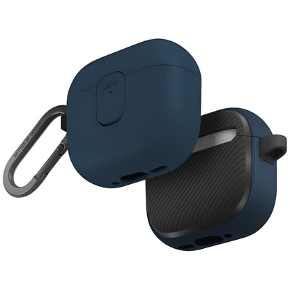 UNIQ Clyde Case for Apple AirPods 4, Black Blue