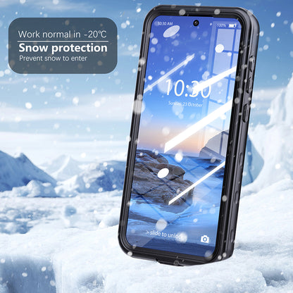 Waterproof Case for Samsung Galaxy S25 Ultra S938, ShellBox, Black