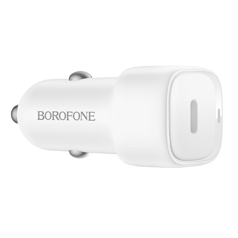 Borofone BZ34A Cloud Car Charger, 20W, 3A, 1 x USB-C, White