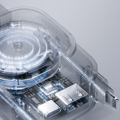 Car Charger with USB-C / Lightning Lisen Display, 96W, 3A, 1 x USB-A - 1 x USB-C, Black YL0224080017