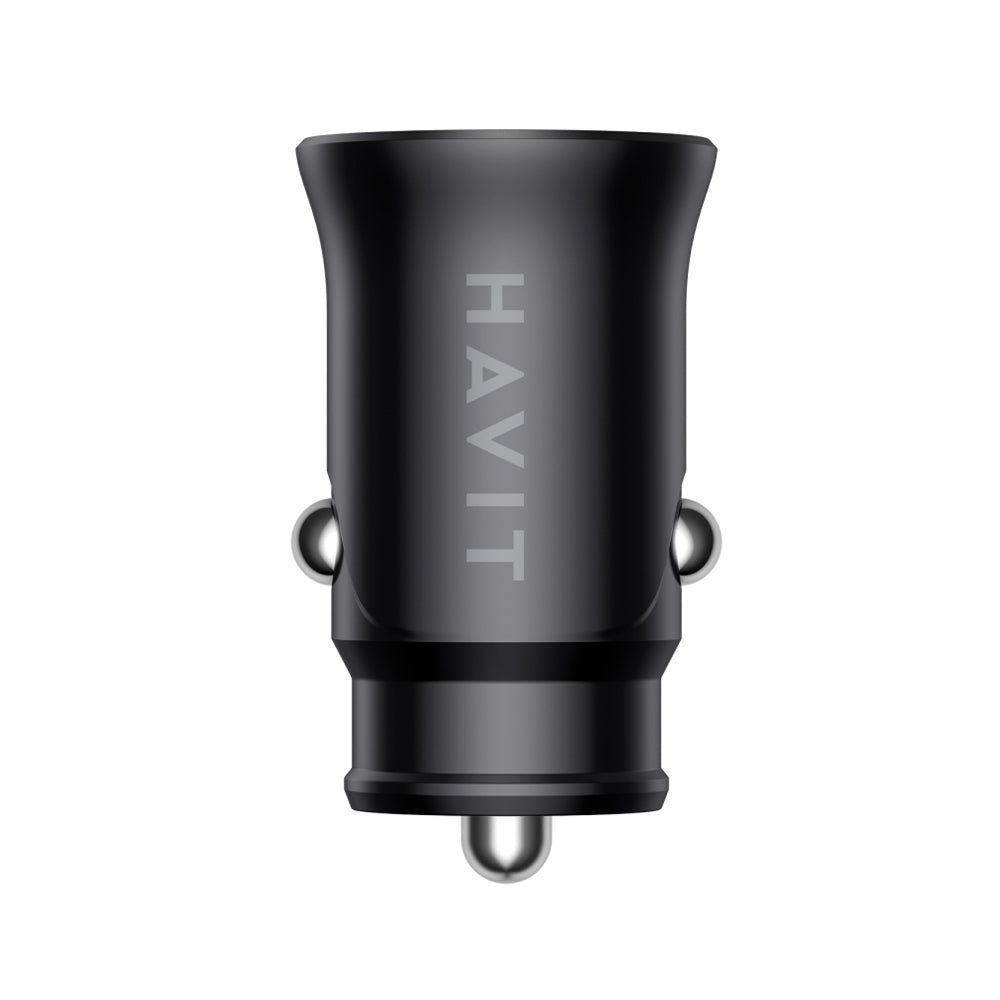 HAVIT CC2022 Car Charger, 20W, 3A, 1 x USB-A - 1 x USB-C, Black