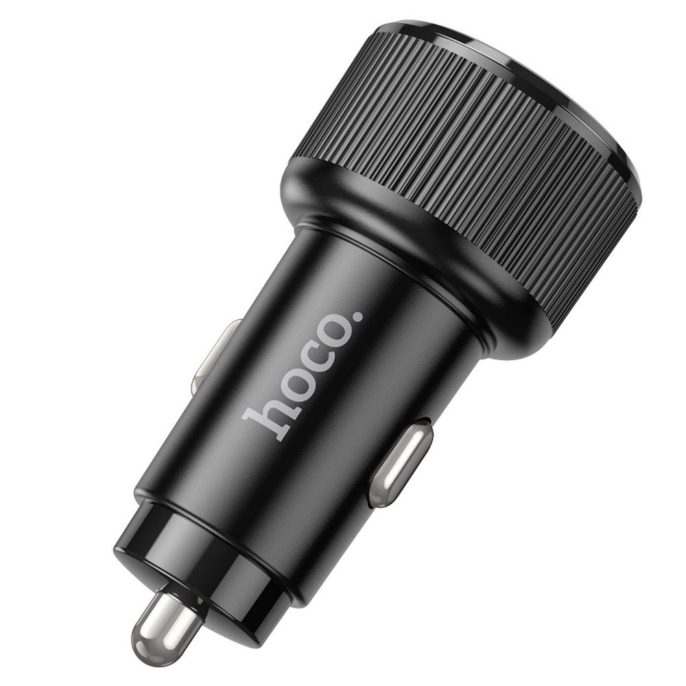 HOCO NZ14B Car Charger, 50W, 3A, 2 x USB-C, Black