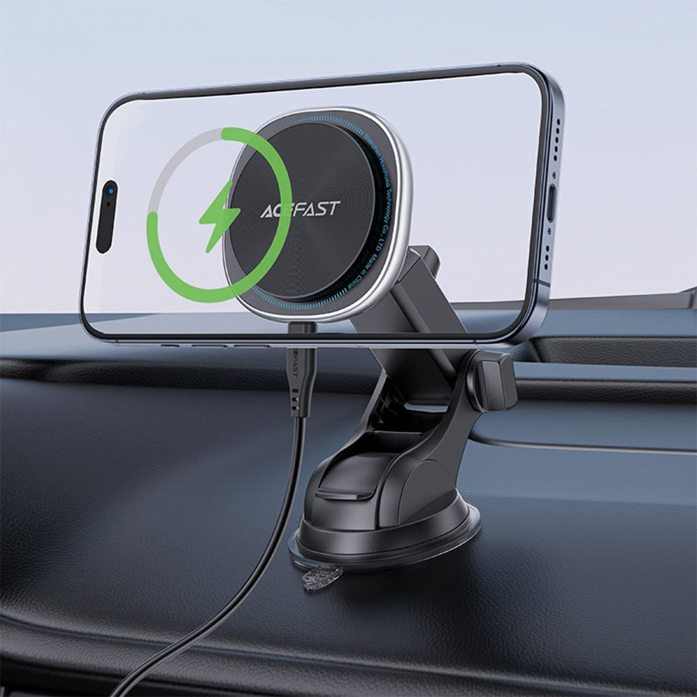 Acefast D42 Wireless Car Charger, 15W, 1.67A, Silver
