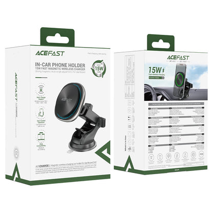 Acefast D42 Wireless Car Charger, 15W, 1.67A, Silver