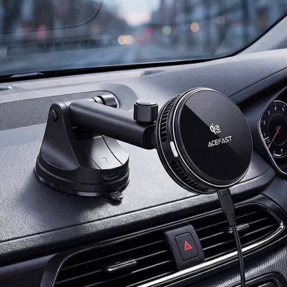 Acefast D67 Wireless Car Charger, 25W, Black