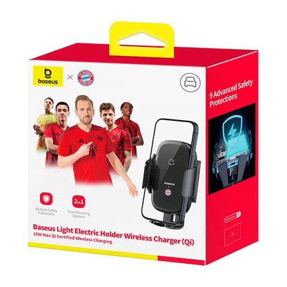 Baseus Light Wireless Car Charger, 15W, 1.67A, Gray C40344000113-Z1