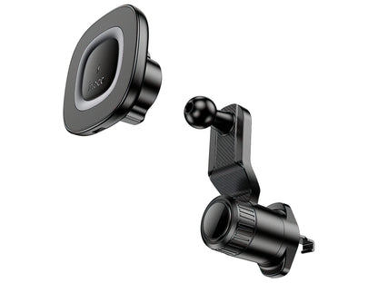 HOCO HW30 Wireless Car Charger, 15W, 1.67A, Black