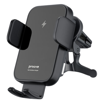 Proove Triple Clamp Wireless Car Charger, 15W, 1.67A, Black WHTC15010001