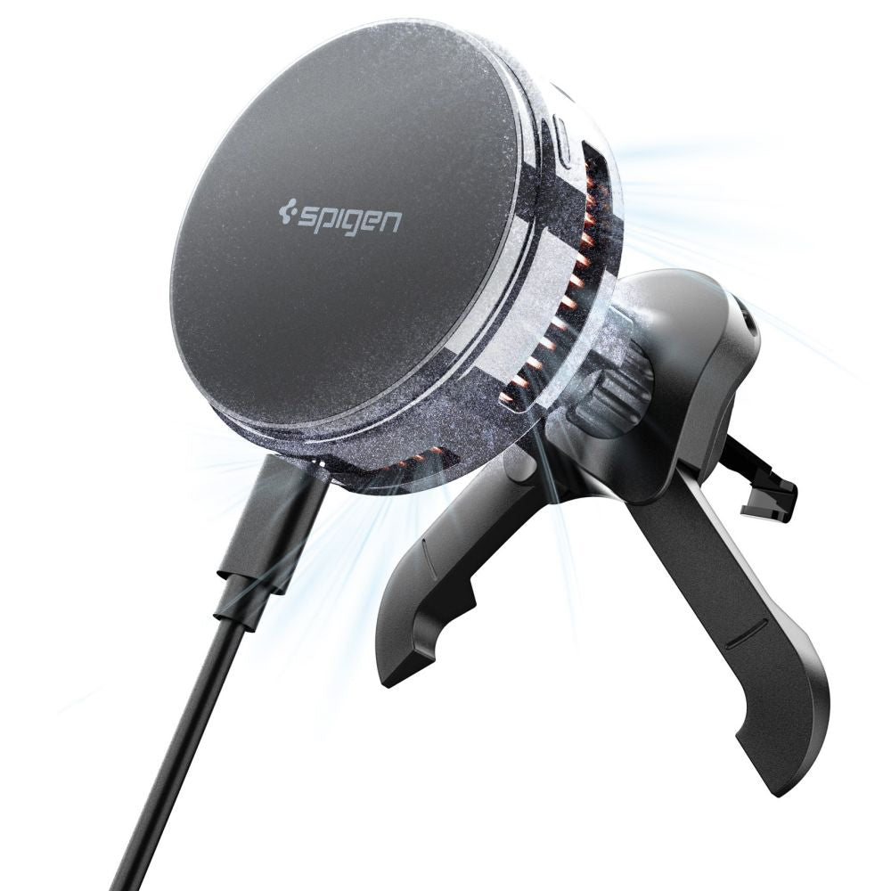 Spigen Essential Wireless Car Charger, 25W, 1.67A, Black