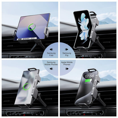 Techsuit SW1 ModoDock Wireless Car Charger, 15W, 1.67A, Black