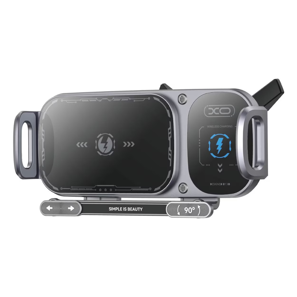 XO Design WX041 Wireless Car Charger, 15W, 1.67A, Black