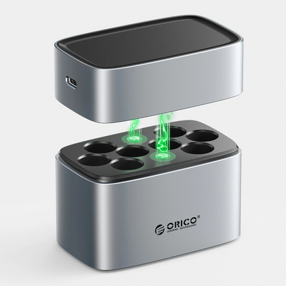 Orico EV8 Battery Charger, AA, Gray
