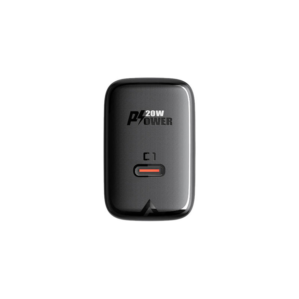 Acefast A1 Network Charger, 20W, 3A, 1 x USB-C, Black
