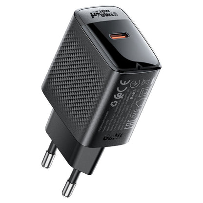 Acefast A102 Network Charger, 30W, 3A, 1 x USB-C, Black