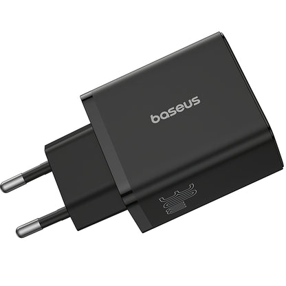 Network Charger Baseus Cube, 30W, 3A, 1 x USB-C - 2 x USB-A, Black P10111402113-00 
