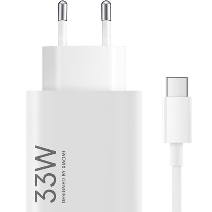 Xiaomi USB-C Network Charger with Cable, 33W, 3A, 1 x USB-A, White BHR9956EU
