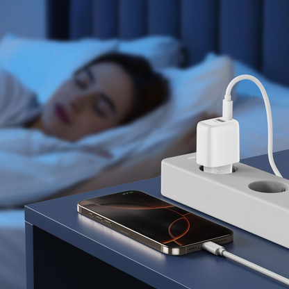 Tech-Protect NCA20 Lightning Cable Wall Charger, 20W, 3A, 1 x USB-A - 1 x USB-C, White