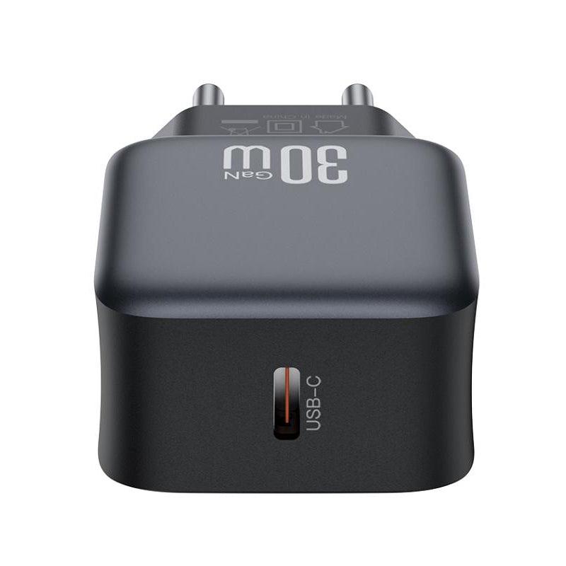 Network Charger with USB-C Cable XO Design L155, 30W, 3A, 1 x USB-C, Black