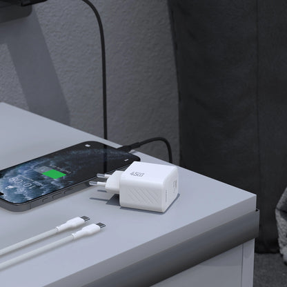 Network Charger with USB-C Cable Dudao A28C, 45W, 3A, 1 x USB-C, Black