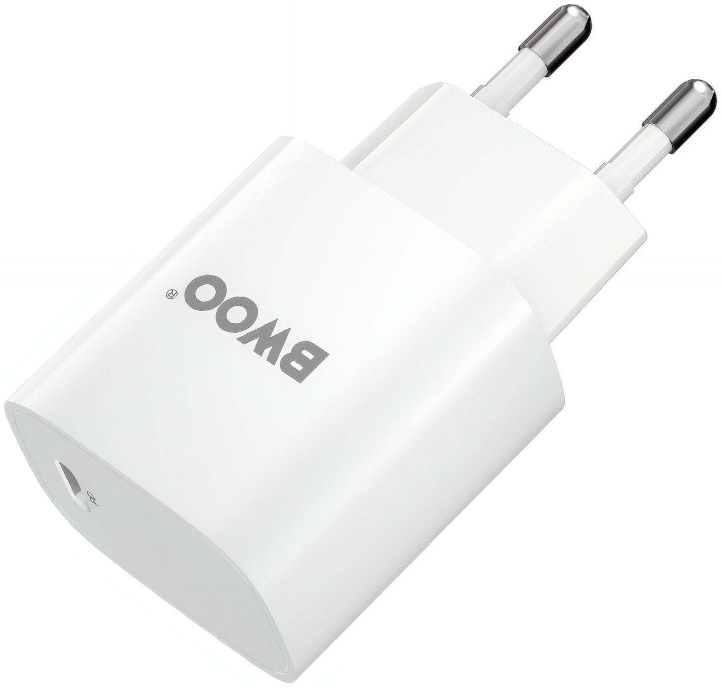 Network Charger with Lightning Cable BWOO CDA159, 20W, 3A, 1 x USB-C, White