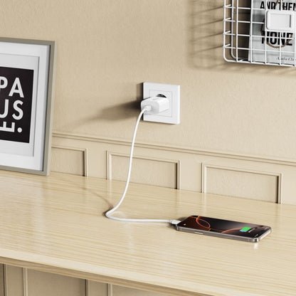 Tech-Protect NC20W Network Charger with USB-C Cable, 20W, 3A, 1 x USB-C, White