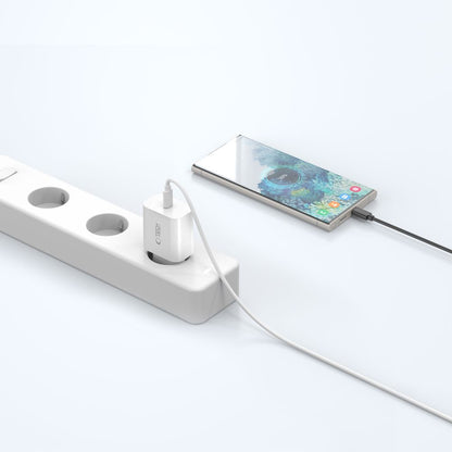 Tech-Protect NC20W Network Charger with USB-C Cable, 20W, 3A, 1 x USB-C, White
