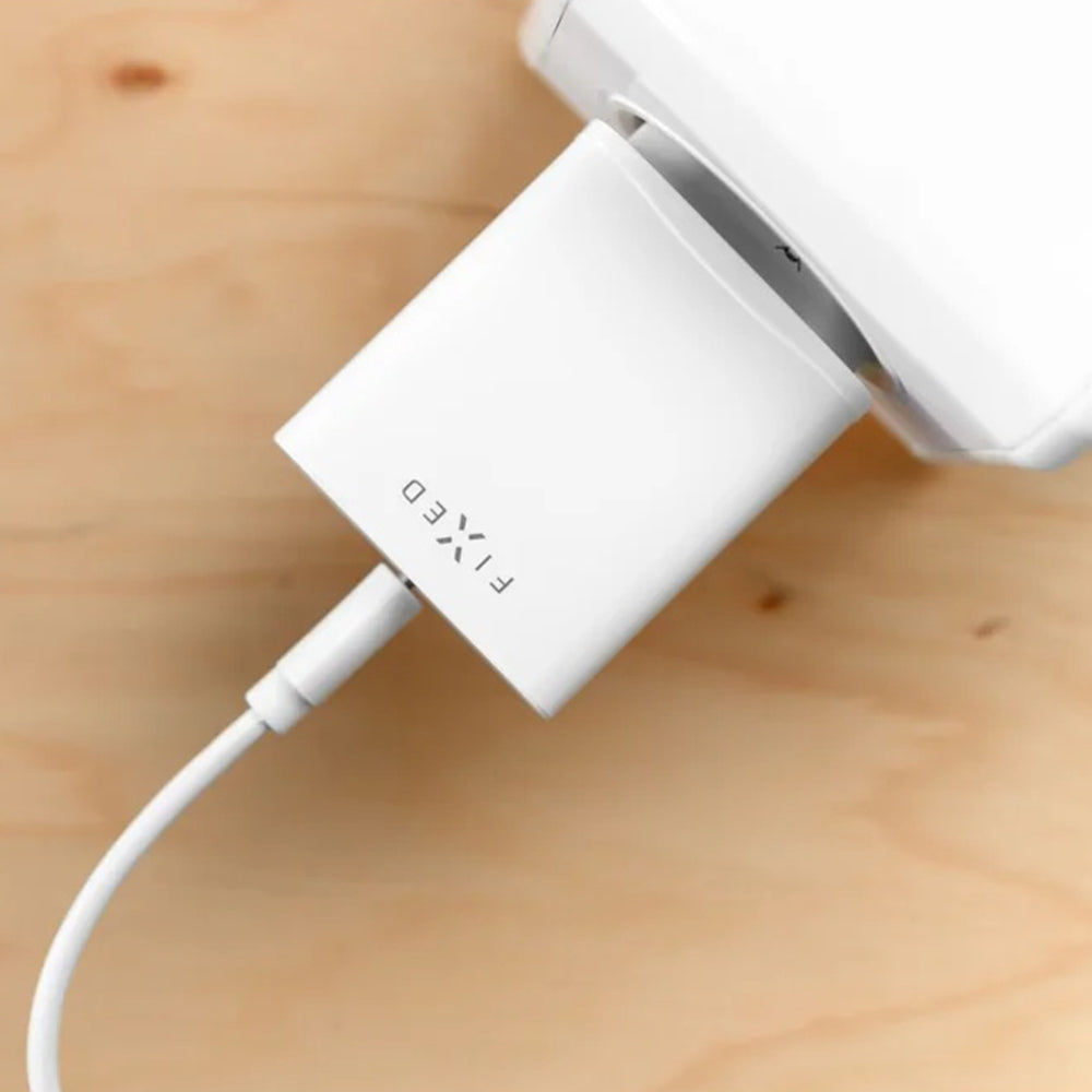Fixed USB-C Cable Network Charger, 20W, 3A, 1 x USB-C, White