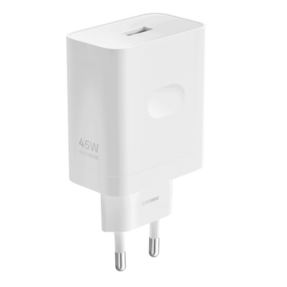 Realme Network Charger, 45W, 4.1A, 1 x USB-A, White VCB4JAEH