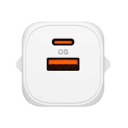 Spigen Essential Network Charger, 35W, 3A, 1 x USB-A - 1 x USB-C, White ACH09462