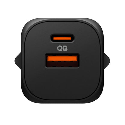 Spigen Essential Network Charger, 35W, 3A, 1 x USB-A - 1 x USB-C, Black ACH09463