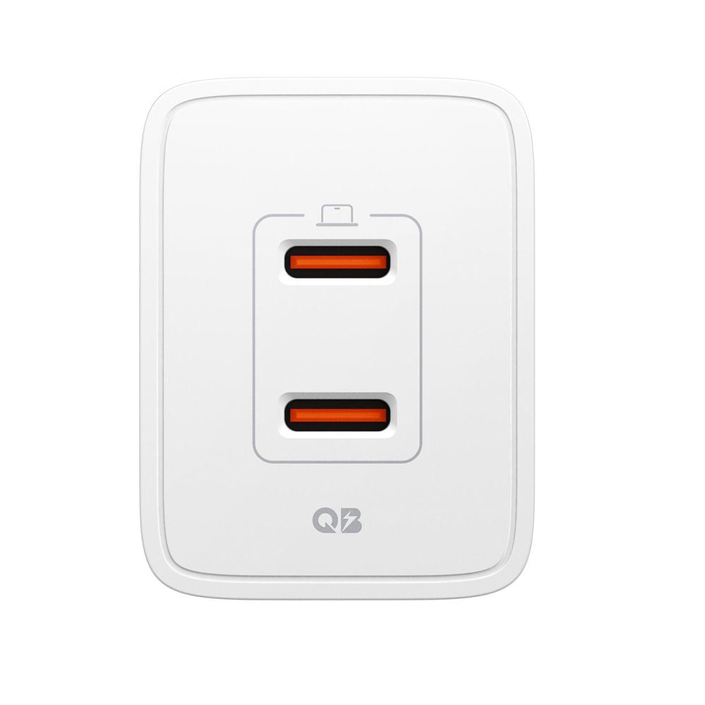 Spigen Essential Network Charger, 47W, 3A, 2 x USB-C, White ACH08707