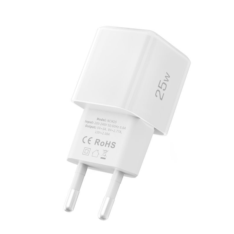 Tech-Protect NCM25 Network Charger, 25W, 3A, 1 x USB-C, White