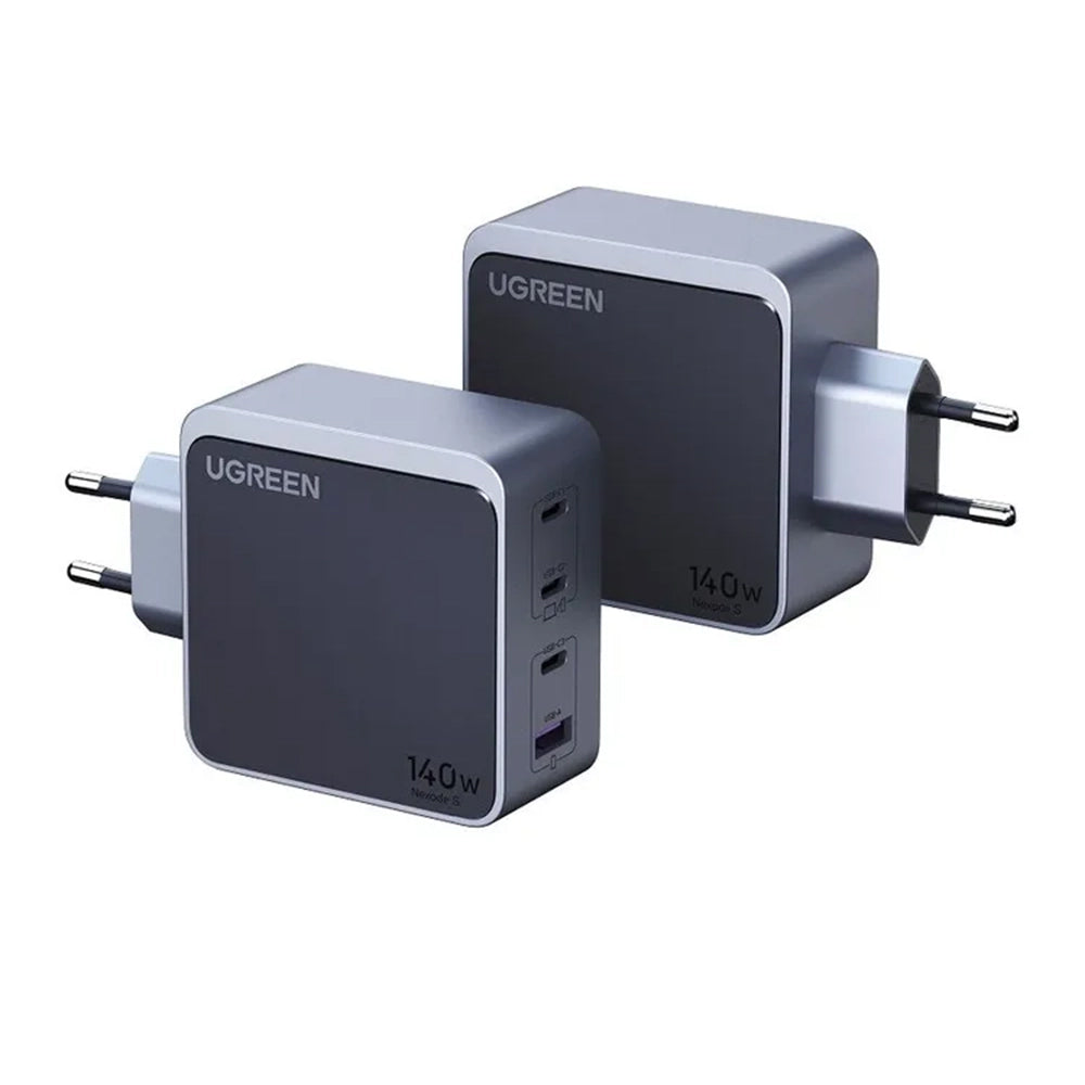 UGREEN X570 Nexode S Network Charger, 140W, 5A, 1 x USB-A - 3 x USB-C, Gray