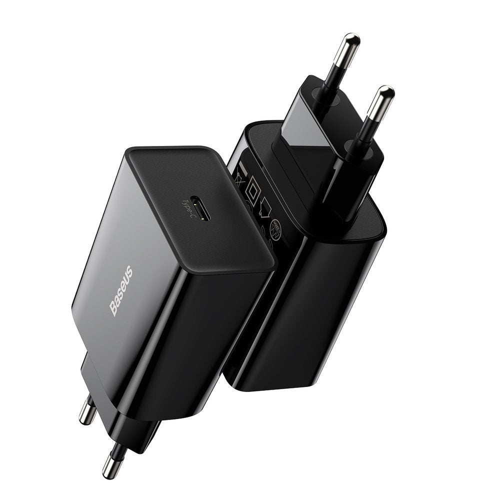 Baseus Speed Wall Charger, 20W, 3A, 1 x USB-C, Black CCFS-SN01