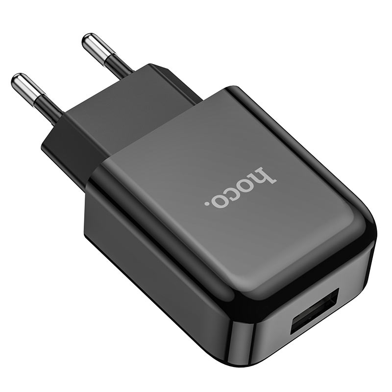 HOCO N2 Network Charger, 10W, 2A, 1 x USB-A, Black