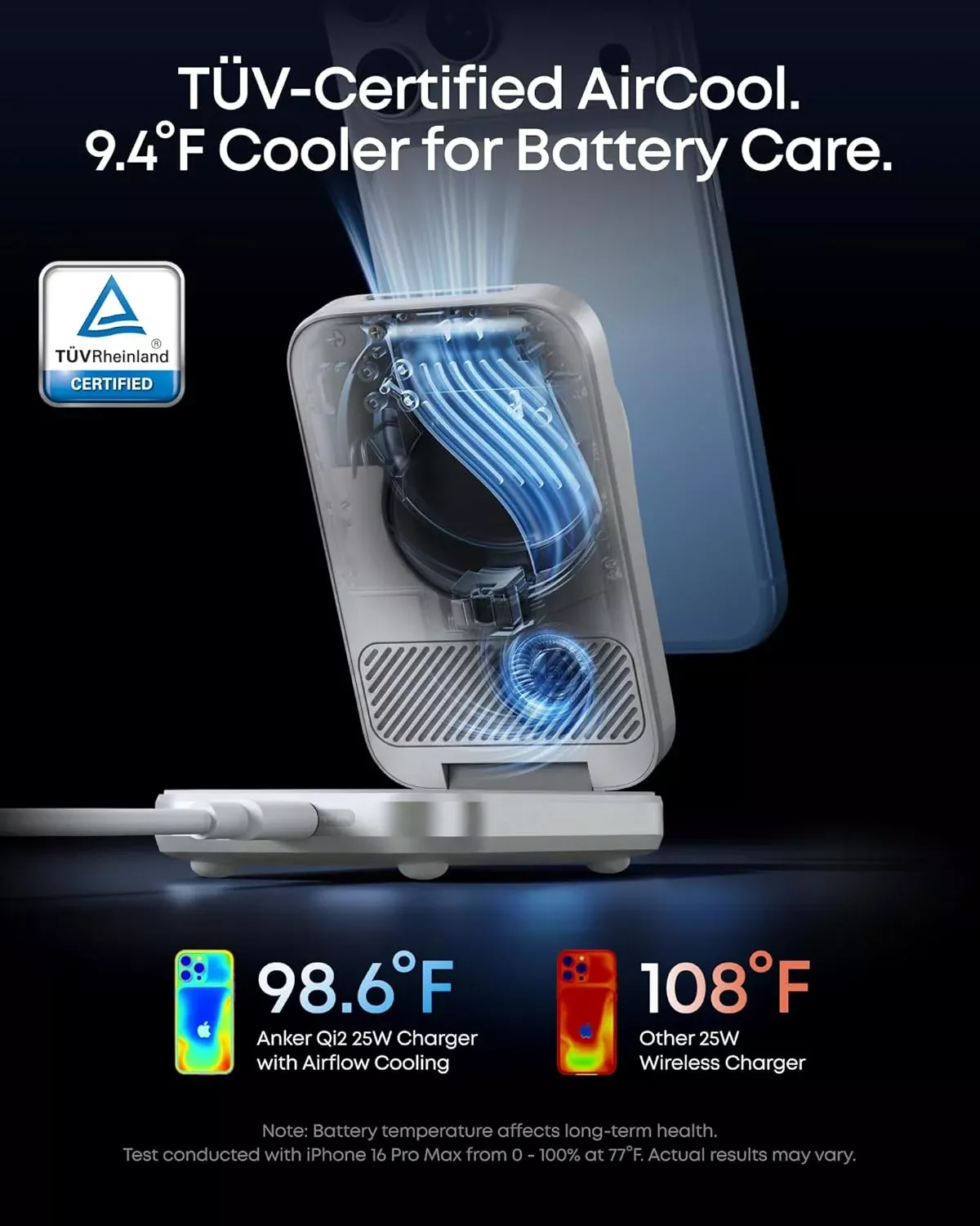 Anker Prime MagGo 3in1 Wireless Network Charger, 25W, White B25N1G21