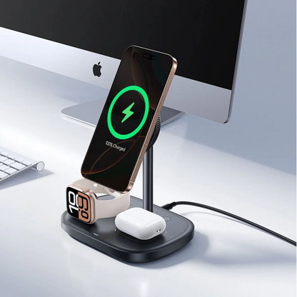 Baseus EnerFill FS41 3-in-1 Wireless Wall Charger, 22.5W, 1.67A, Black P10281904123-01
