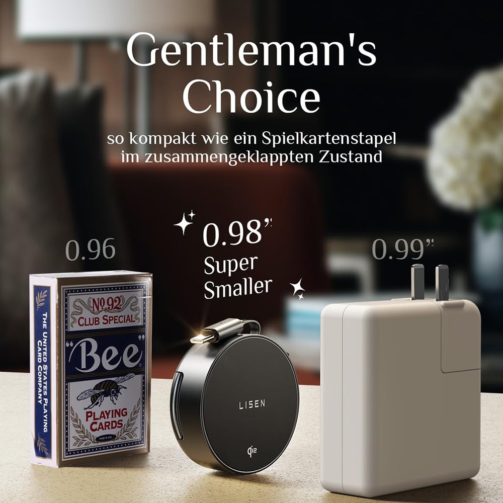 Lisen W103 3in1 Wireless Network Charger, 7.5W, 1.1A, Black YL0324090008